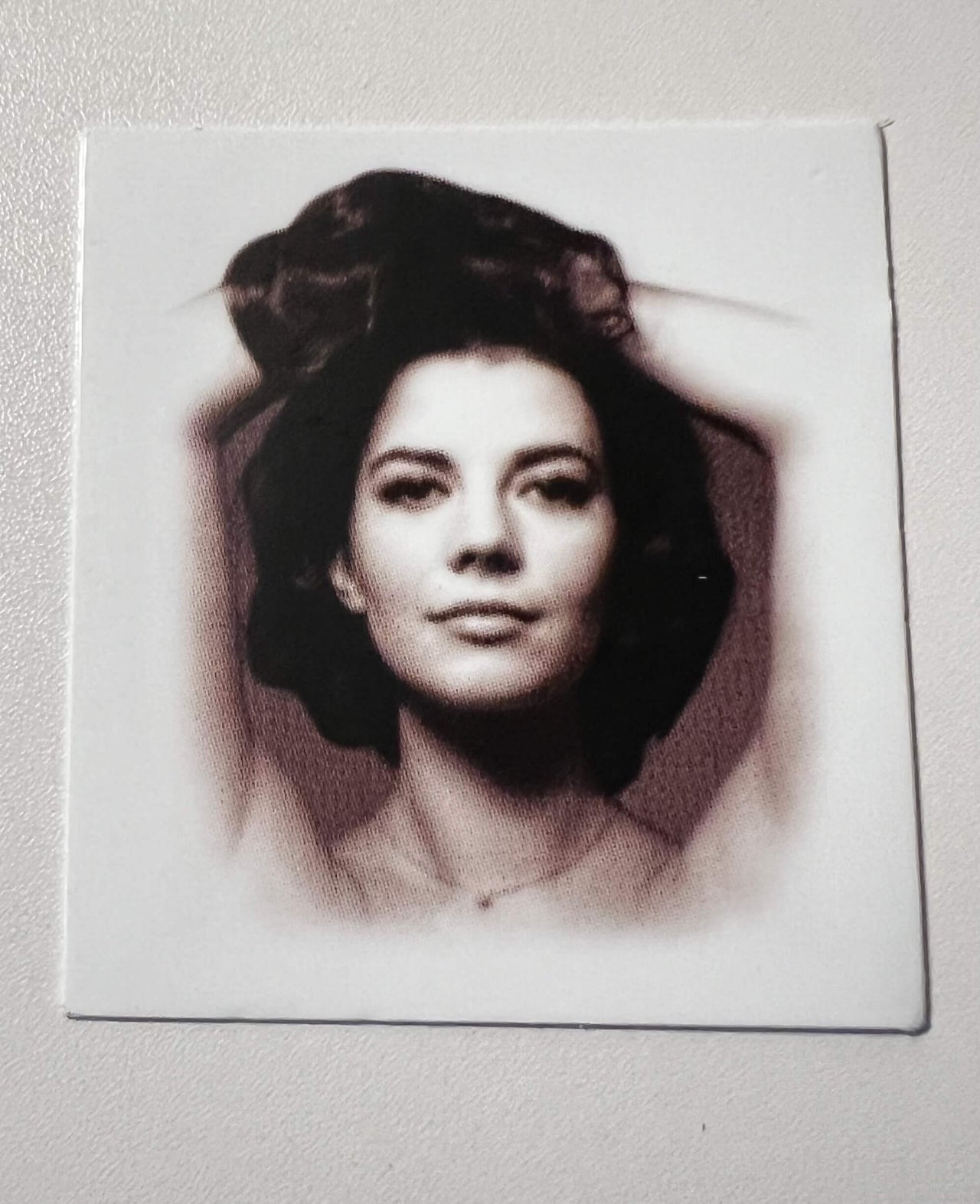 Natalie Wood Black & White Half Tone Die Cut Sticker